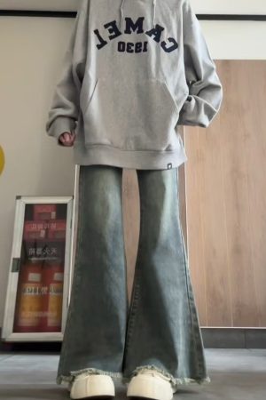 High-Waisted Flared Pants for Women - Loose Fit Denim Micro-Flare in 2025 Style, Perfect for Petite and Plus-Size Figures