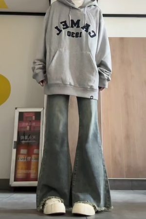 High-Waisted Flared Pants for Women - Loose Fit Denim Micro-Flare in 2025 Style, Perfect for Petite and Plus-Size Figures