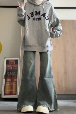 High-Waisted Flared Pants for Women - Loose Fit Denim Micro-Flare in 2025 Style, Perfect for Petite and Plus-Size Figures