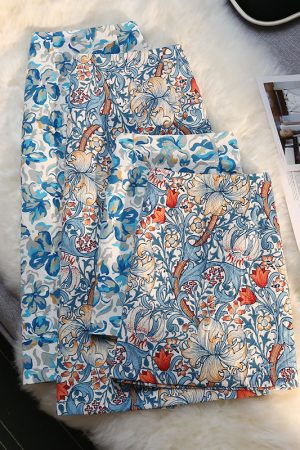 High-Waisted Floral Midi Skirt for Women - Retro A-Line Bodycon Design, Perfect for Summer 2022 Fashion