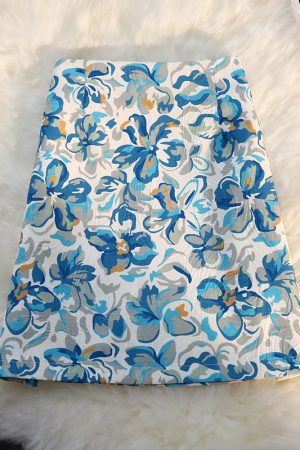 High-Waisted Floral Midi Skirt for Women - Retro A-Line Bodycon Design, Perfect for Summer 2022 Fashion