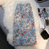 High-Waisted Floral Midi Skirt for Women - Retro A-Line Bodycon Design, Perfect for Summer 2022 Fashion