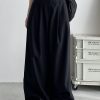 High-Waisted Gray Wide-Leg Suit Pants for Women - Casual Summer Loose Fit Floor-Length Trousers