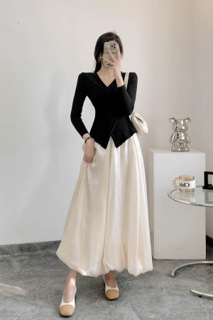 High-Waisted Jellyfish Floral A-Line Skirt - Slim Fit, Glossy Finish, Puff Style, Spring Summer Women's Fashion, Elastic Waist