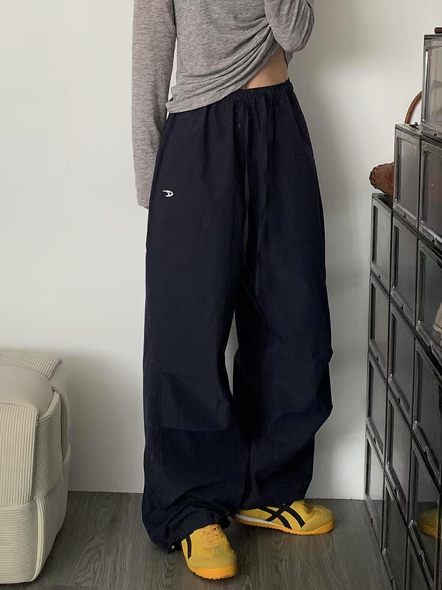 High-Waisted Loose Cargo Pants for Women - American Retro Spicy Girl Parachute Wide-Leg Sports Trousers High-Waisted Loose Cargo Pants for Women - American Retro Spicy Girl Parachute Wide-Leg Sports Trousers