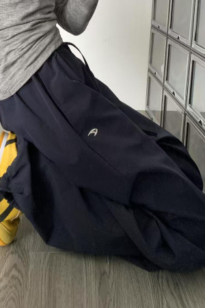 High-Waisted Loose Cargo Pants for Women - American Retro Spicy Girl Parachute Wide-Leg Sports Trousers