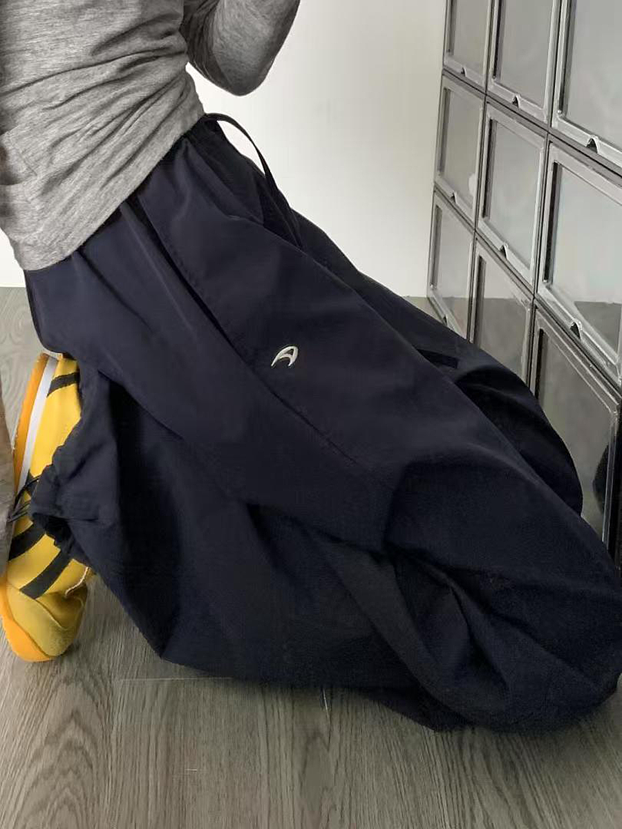 High-Waisted Loose Cargo Pants for Women - American Retro Spicy Girl Parachute Wide-Leg Sports Trousers High-Waisted Loose Cargo Pants for Women - American Retro Spicy Girl Parachute Wide-Leg Sports Trousers