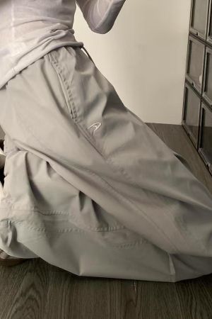 High-Waisted Loose Cargo Pants for Women - American Retro Spicy Girl Parachute Wide-Leg Sports Trousers