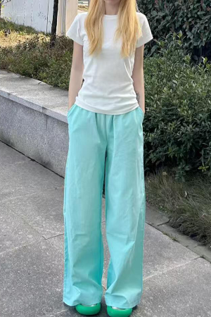 High-Waisted Loose Wide-Leg Casual Pants for Women - American Style Spring/Summer 2025 Slimming Cool Straight Trousers