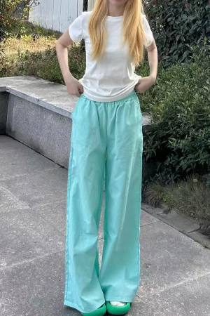 High-Waisted Loose Wide-Leg Casual Pants for Women - American Style Spring/Summer 2025 Slimming Cool Straight Trousers