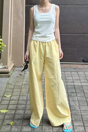 High-Waisted Loose Wide-Leg Casual Pants for Women - American Style Spring/Summer 2025 Slimming Cool Straight Trousers