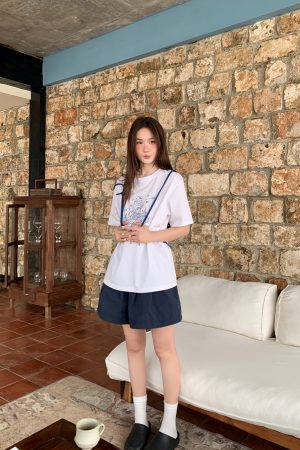 High-Waisted Niche Drawstring Flower Bud Shorts for Women - Slimming Casual Summer Style for Petite Sizes