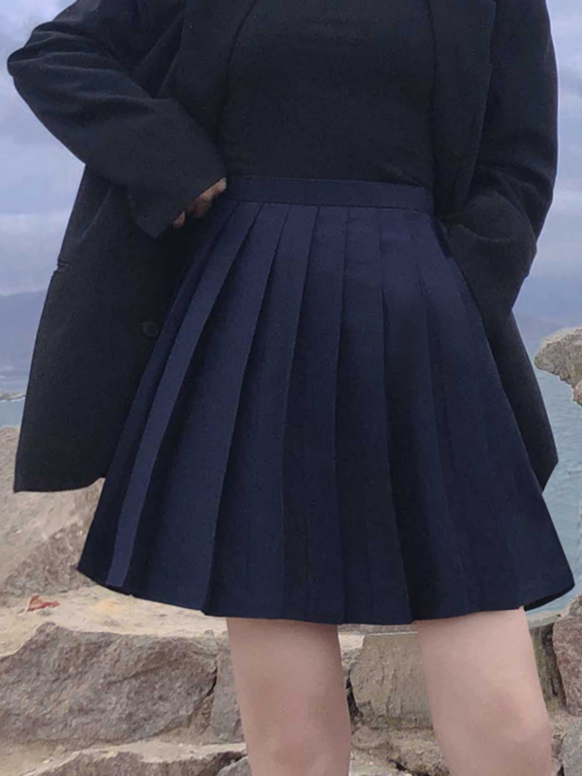 High-Waisted Pleated A-Line Skirt, Flared Design, Adjustable Cotton Midi Skirt for Spring and Summer 2025, Versatile and Slimming Style High-Waisted Pleated A-Line Skirt, Flared Design, Adjustable Cotton Midi Skirt for Spring and Summer 2025, Versatile and Slimming Style