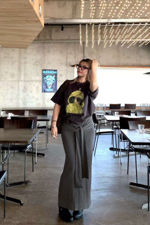 High-Waisted Slim Bodycon Skirt for Women - Spring Fashion Pure Cotton Versatile Long Half Skirt in Chic Style