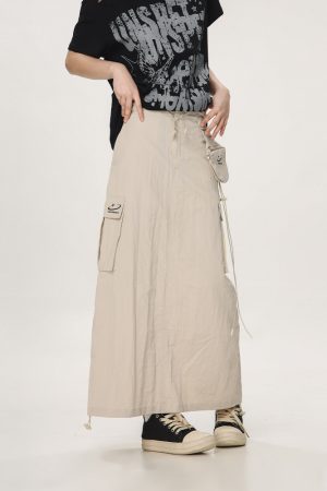 High-Waisted Vintage-Inspired Quick-Dry Work Skirt for Women - Casual Cool Slim Long Skirt, Perfect for American Style Outfits