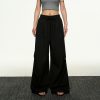 High-Waisted Vintage Pleated Cargo Pants for Women - Summer Loose Straight Wide-Leg Trousers, American-Style Floor-Length Fashion