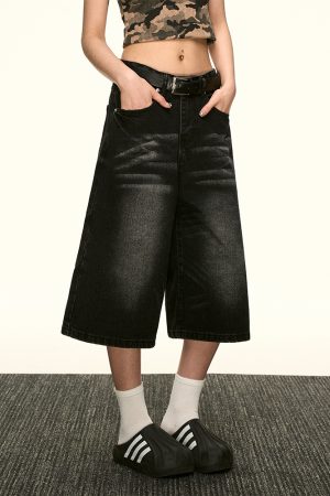 High-Waisted Vintage Washed Denim Pants for Women - Summer Spicy Girl Slim Loose Straight Wide-Leg Trousers