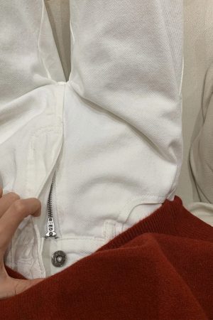 High-Waisted White Straight-Leg Loose Jeans for Women, Plus Size, Flattering Wide-Leg Style, 2025 Trendy Fashion