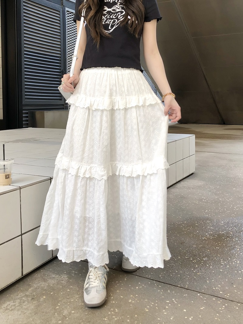 Hollow Lace Long Skirt - Elegant Cake Skirt for Women, Perfect for 90s Style and Special Occasions, Limited Time Discount Hollow Lace Long Skirt - Elegant Cake Skirt for Women, Perfect for 90s Style and Special Occasions, Limited Time Discount