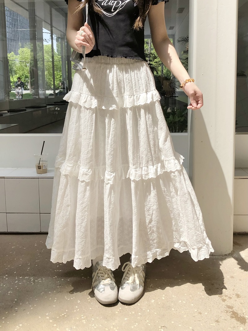 Hollow Lace Long Skirt - Elegant Cake Skirt for Women, Perfect for 90s Style and Special Occasions, Limited Time Discount Hollow Lace Long Skirt - Elegant Cake Skirt for Women, Perfect for 90s Style and Special Occasions, Limited Time Discount