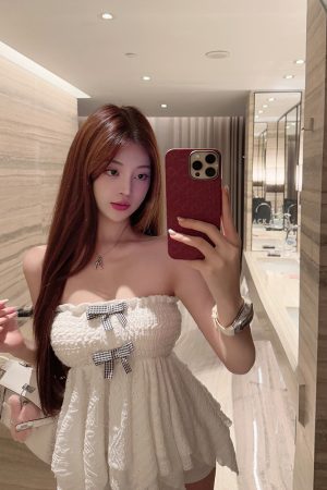 Hollow Lace Vest Top - Irregular Strapless Design for Trendy 90s Y2K Style Fashion