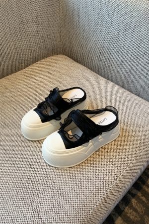 Hollow Thick Sole Baotou Half Slippers for Women - Velcro Height-Increasing Casual Summer Footwear 2025 Style