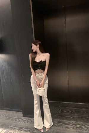 Hollowed-Out Slim Short Vest Top - Trendy Y2K Style Sleeveless Crop Top for Women