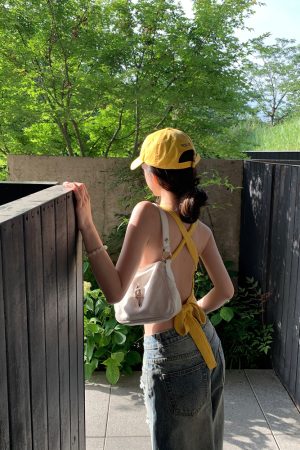 Ice Green Sleeveless Knitted Crop Top for Women - Summer Bubble Design, Short & Sexy Fashion Essential