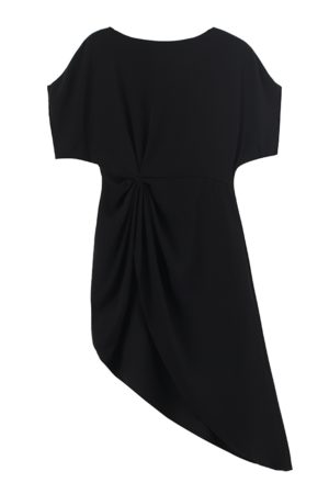 Irregular Pleated Short-Sleeve T-Shirt, Waist-Cinching Wrinkle-Resistant Chiffon Top, Summer 2025 Slimming Style