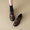 Italian-Style Genuine Leather Slip-On Loafers for Women, 4.5 cm Soft Sole, Comfortable Round Toe, Perfect for Everyday Wear