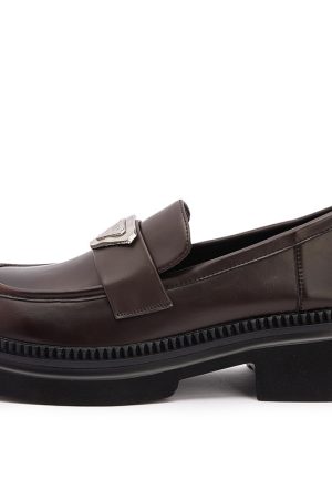 Italian-Style Soft-Soled 4.5 cm Thick-Soled Genuine Leather Loafers for Women - Non-Fatiguing Comfort 2024