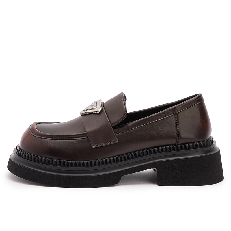 Italian-Style Soft-Soled 4.5 cm Thick-Soled Genuine Leather Loafers for Women - Non-Fatiguing Comfort 2024 Italian-Style Soft-Soled 4.5 cm Thick-Soled Genuine Leather Loafers for Women - Non-Fatiguing Comfort 2024