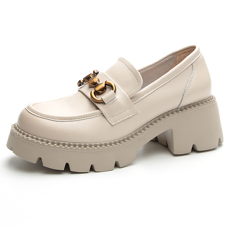 Italian-Style Soft-Soled 6 cm Thick-Soled Loafers for Women - Fashionable and Versatile Footwear Italian-Style Soft-Soled 6 cm Thick-Soled Loafers for Women - Fashionable and Versatile Footwear