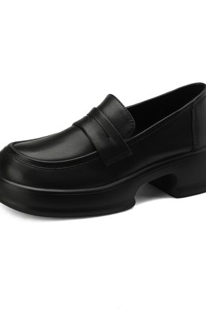 Italian-Style Soft-Soled Loafers - Comfortable Fashionable Shoes for Versatile Wear, 5 cm Heel, Perfect for Everyday and Casual Outfits