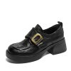 Italian-Style Soft-Soled Velcro Loafers for Women - Non-Fatiguing Comfort, Perfect for Spring and Autumn, 4.5 cm Heel Height