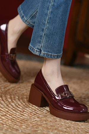 Italian-Style Soft-Soled Women's Shoes - 6.5 cm French High-End Leather Comfort Footwear for Chic Looks