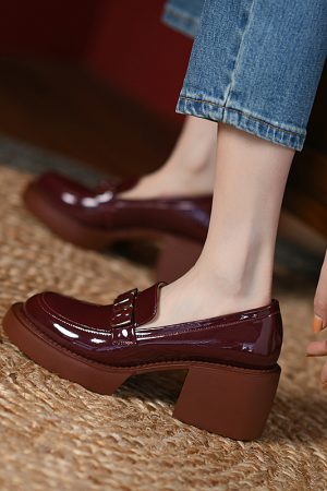 Italian-Style Soft-Soled Women's Shoes - 6.5 cm French High-End Leather Comfort Footwear for Chic Looks