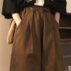 Japanese Retro Coffee Color Work Shorts for Men & Women - Summer Loose Casual Straight Wide-Leg Five-Point Pants