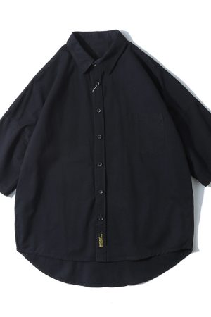 Japanese Retro Loose-Fitting Short-Sleeve Shirt for Men - Summer Trendy Fashion, Hong Kong Style, 90s Inspired Casual Wear