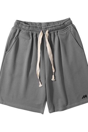 Japanese Retro Loose Five-Point Shorts for Men and Women - Casual Hong Kong Style Summer Shorts