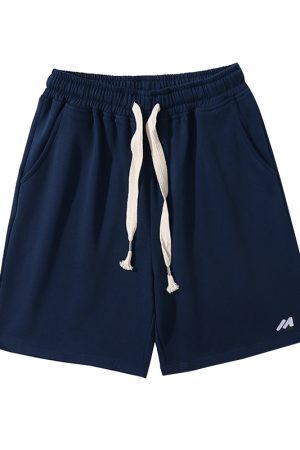 Japanese Retro Loose Five-Point Shorts for Men and Women - Casual Hong Kong Style Summer Shorts