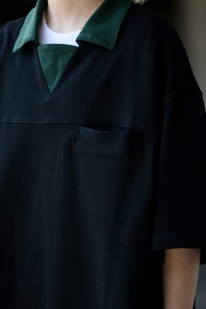 Japanese Retro Niche Design Lapel Polo Shirt for Men - Short Sleeve Commuting Style Summer T-Shirt