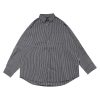 Japanese Retro Striped Long Sleeve Shirt Unisex Oversized Trendy 90s Inspired Casual Wear