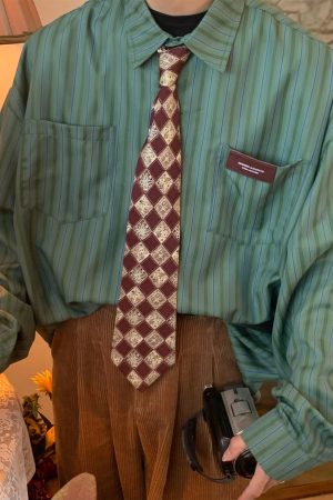 Japanese Retro Vertical Striped Long Sleeve Shirt for Autumn 2024 â€“ Loose Fit, Sun Protection, Casual Style