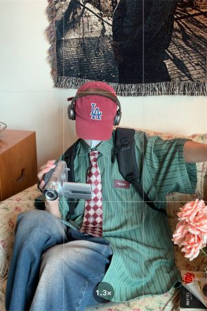 Japanese Retro Vertical Striped Loose Short Sleeve Shirt - 2024 Summer Trendy Minimalist Style for Casual Wear