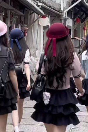 Japanese School Style Woolen Uniform Hat for Couples - College-Inspired Dumpling Gift Cap for Kindergarten and Casual Wear