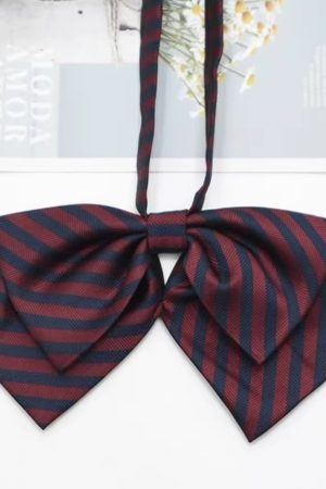 Japanese School Uniform Bow Tie Decoration for Women - Pudding Bear Original JK Style Non-Iron Shirt Accessory