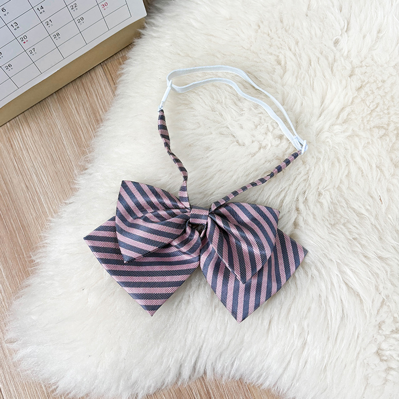 Japanese School Uniform Bow Tie Decoration for Women - Pudding Bear Original JK Style Non-Iron Shirt Accessory Japanese School Uniform Bow Tie Decoration for Women - Pudding Bear Original JK Style Non-Iron Shirt Accessory