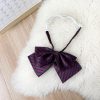 Japanese School Uniform Bow Tie Decoration for Women - Pudding Bear Original JK Style Non-Iron Shirt Accessory