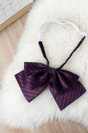 Japanese School Uniform Bow Tie Decoration for Women - Pudding Bear Original JK Style Non-Iron Shirt Accessory